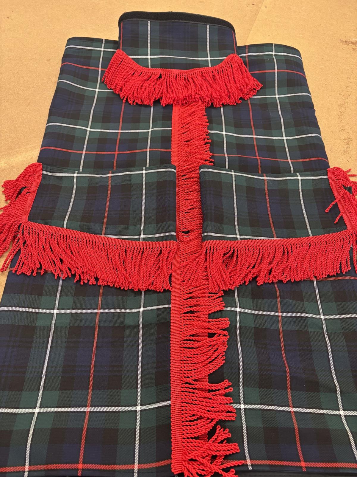   Ready Made Mackenzie tartan van curtains Whiterig Truck Curtains